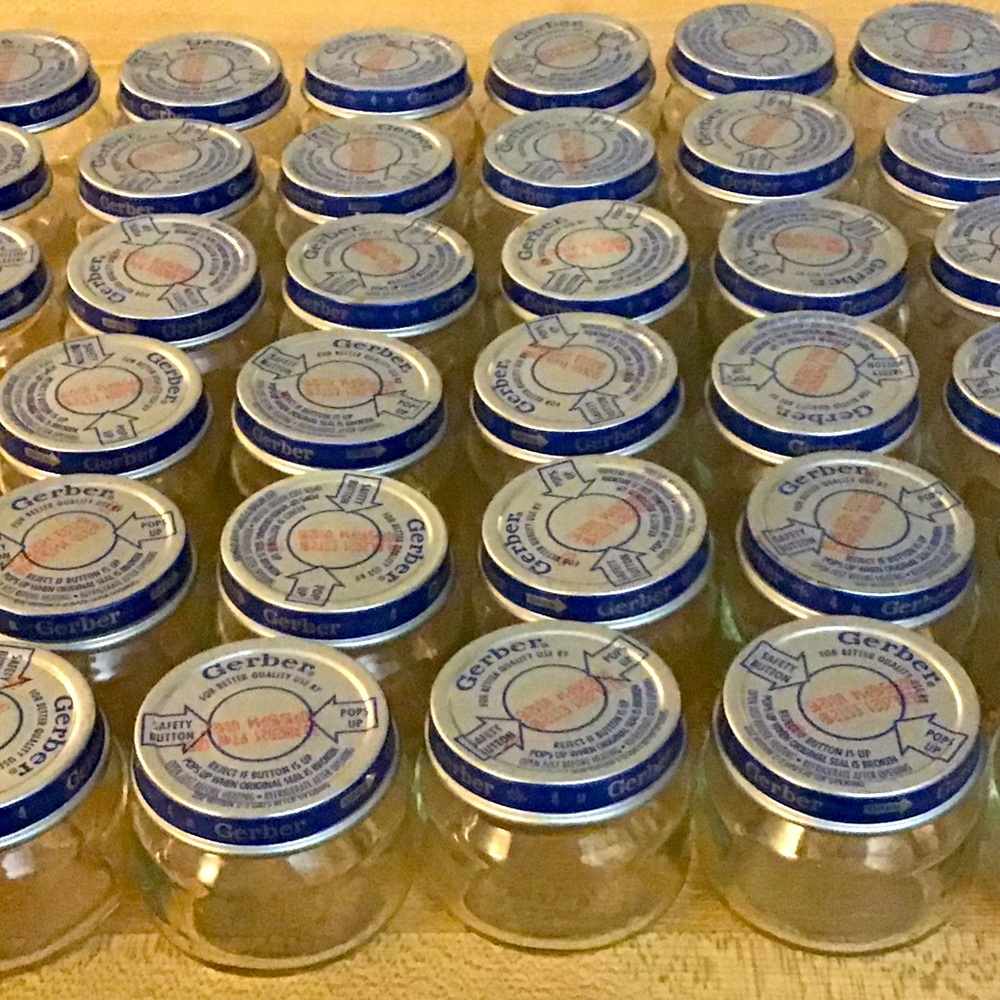 BIG SALE!   Empty Gerber baby food jars